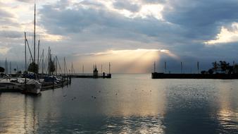 Dawn Sunrise ake boat