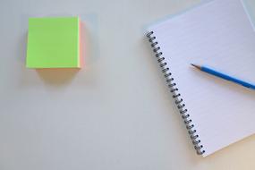 Sticky Note and Paper