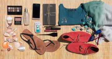 women clothes, shoes and accessories for vacations