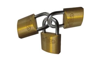 Padlock Security gold