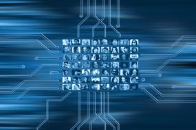 human faces in network