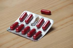 Red Capsule Medicine