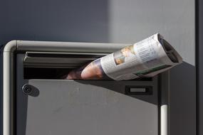 Newspaper Delivery door