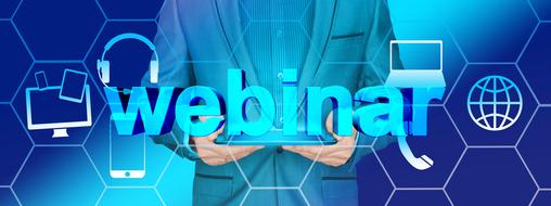 Webinar Education Training banner drawing