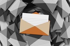 envelope at mail drawing
