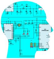 circuitry code programming computer head drawing