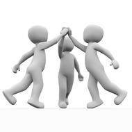 trust friendship 3d people drawing