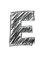 abc alphabet letters e drawing