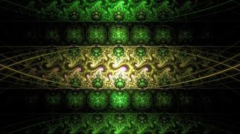 fractal art digital green