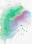 Beautiful and colorful watercolour texture at white background