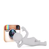 instagram icon white 3d model