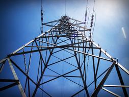 Power Electricity Line and blue sky