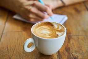 cappuccino with milk foam