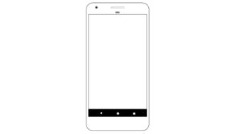 smartphone with white screen