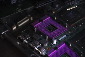 technology Circuit Board purple