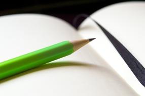 Address Book and green pen