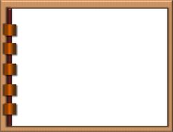 painted wooden tablet with a white sheet of paper