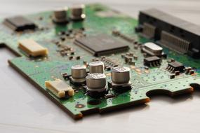 Board Printed Circuit green