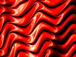 fractal mathematics abstract red