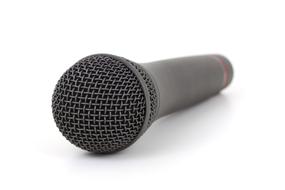 isolated mic on the white background