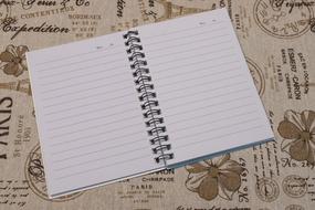 Notebook Diary Open