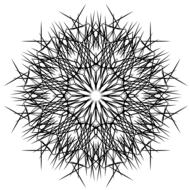 abstract retro texture symbol drawing