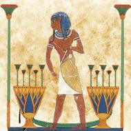 ancient egyptian art, man with stick