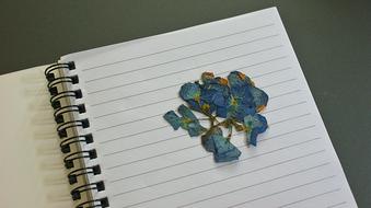 Flower Dried and Notebook