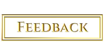 gold feedback button