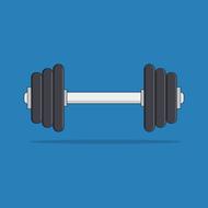 sports equipment, barbell, symbol