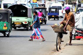 People and Transportation on Street