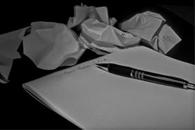 pen and paper for letter