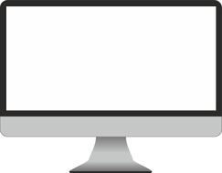 blank monitor of computer, drawing