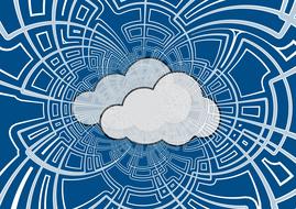 clipart of cloud online network social