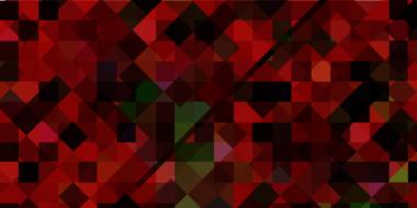 Beautiful and colorful, abstract banner with shapes