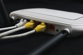 cables in wireless Router