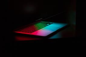 multicolored laptop backlight