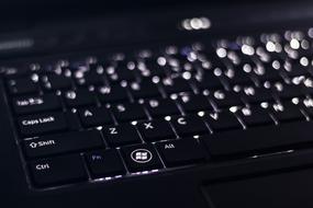 lighting Keyboard of Computer Laptop