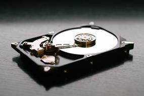 photo of hard disk storage