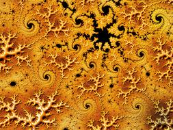 fractal spiral as texture