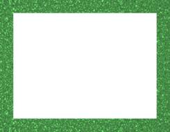 clipart of green rectangular frame