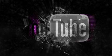 you tube logo on dark background