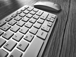 Keyboard and Mouse on Desk