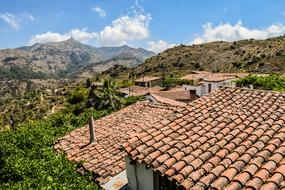 photo of a tiled roof in Limassol, Cyprus