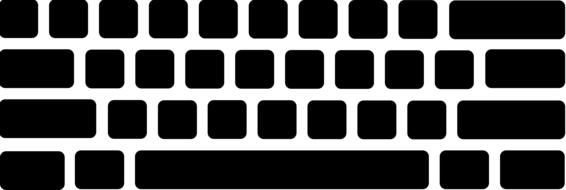 clipart of computer digital keyboard