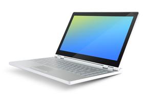 White Laptop Computer Notebook