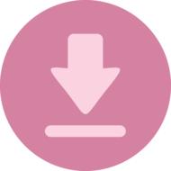 arrow downloading as a icon