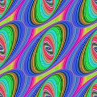Colorful, bright pattern with ellipses, clipart