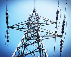 Power Electricity Line against the blue sky