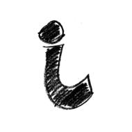 black information icon on white sheet
